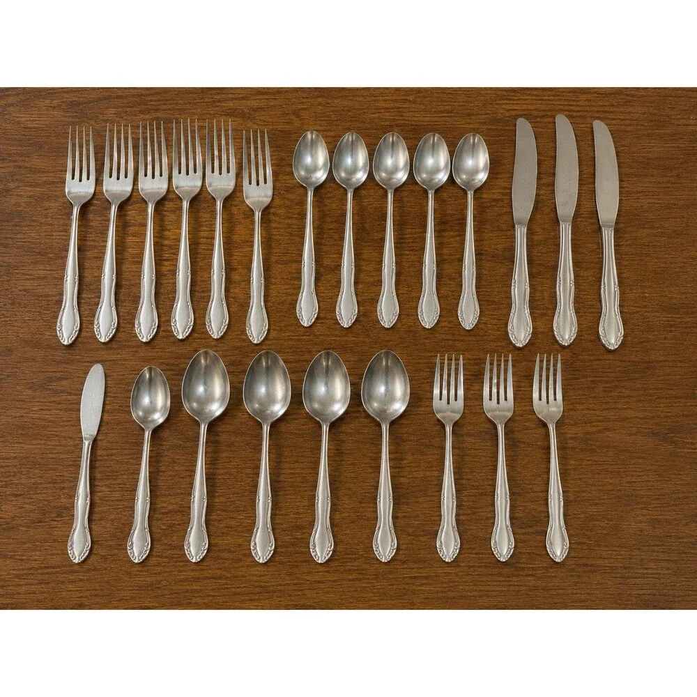 Hampton Hall Carolyn Stainless Flatware Mixed Lot 23 Pc Replacement Set Vintage
